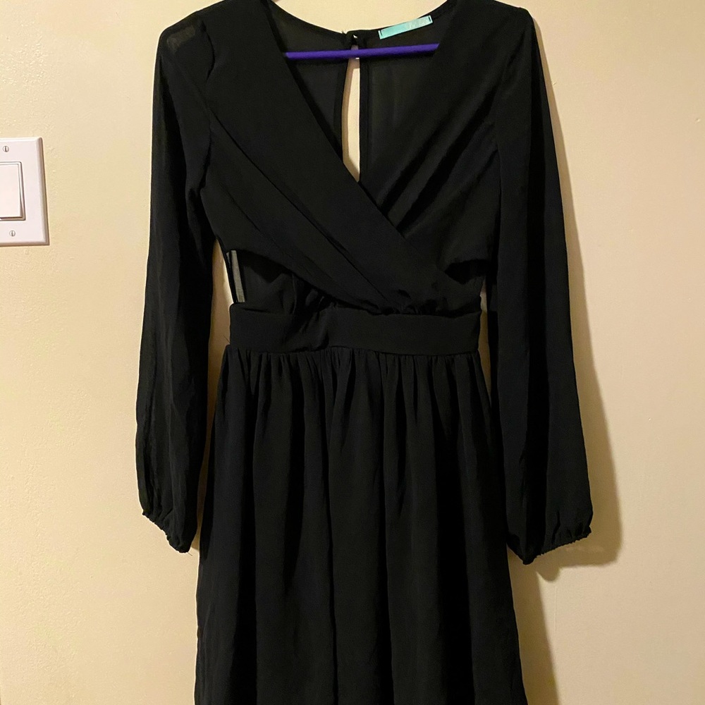 Lulus sheer black dress